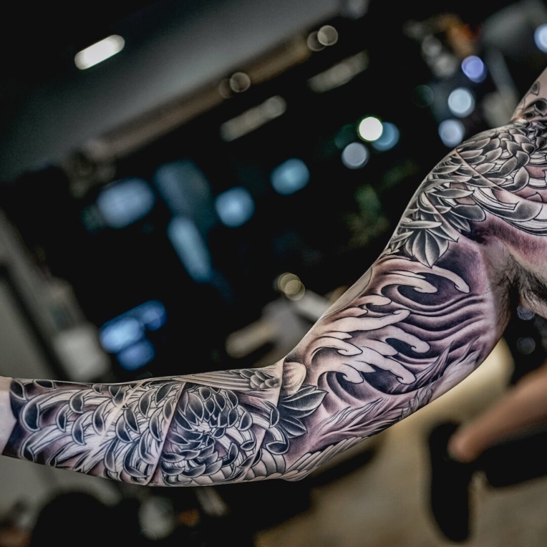 Japanese Phoenix tattoo by Mimp tattoo artist
